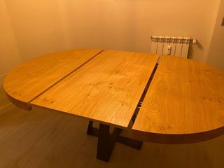 Mesa diseño Comedor Extensible Madera y Hierro
