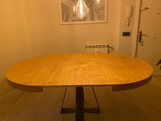 Mesa diseño Comedor Extensible Madera y Hierro