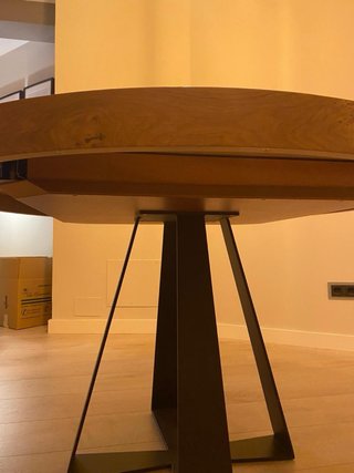 Mesa diseño Comedor Extensible Madera y Hierro