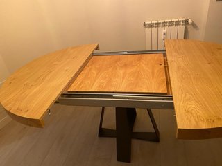 Mesa diseño Comedor Extensible Madera y Hierro