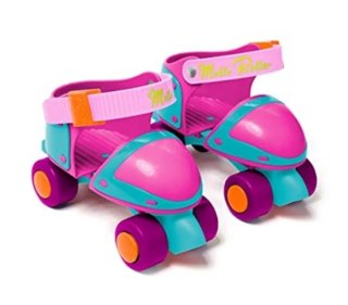 Patines ajustables niña rosa y turquesa