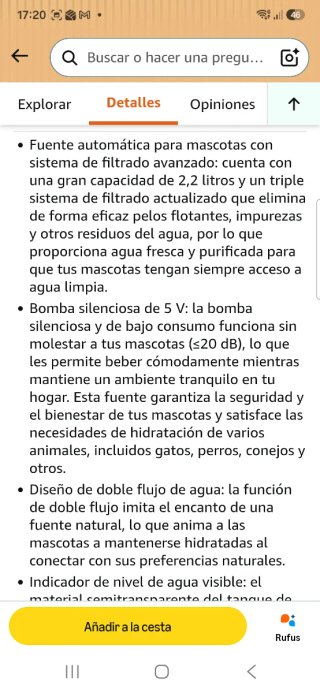 Fuente de agua automática para mascotas nuevo prec