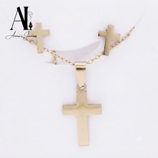 Conjunto Cruz Colgante y Pendientes