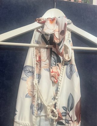 Vestido Blanco floreado