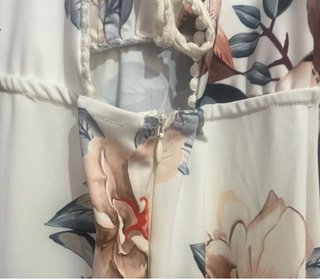 Vestido Blanco floreado