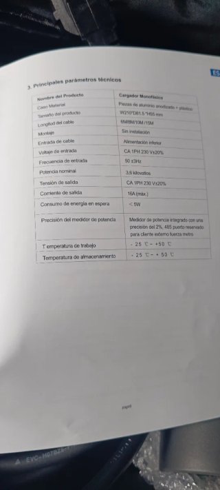 Cable de carga EV con bolsa