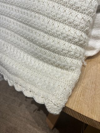 Pack Mantas Zara Home Blanco roto  Nueva 140x190cm