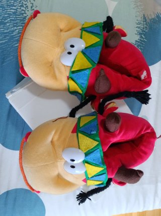 Zapatillas de peluche divertidas