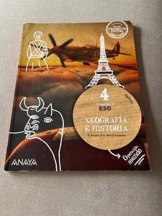 3 Trimestres Xeografia e historia 4ESO Anaya