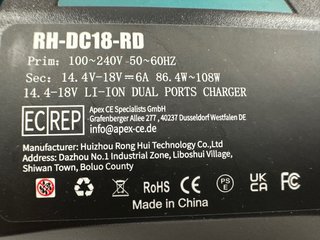 Cargador Doble DC18RD