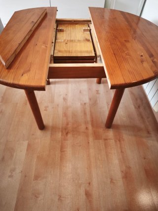 Mesa comedor extensible madera