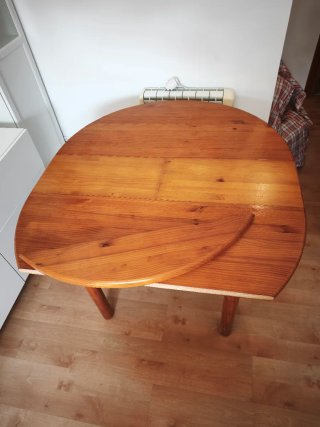 Mesa comedor extensible madera