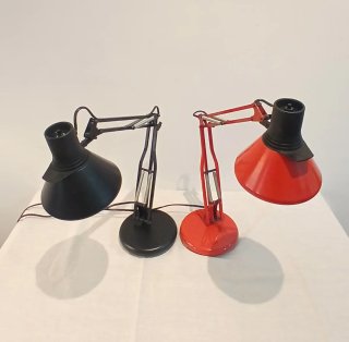 LAMPADE DA SCRITTOIO FASE IN ROSSO E NERO