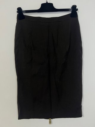 Gonna Dsquared2 midi zip oro marrone M