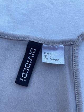 Crop top H&M Divided grigio con righe
