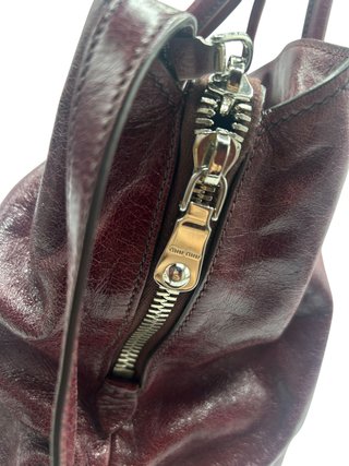 Borsa Miu Miu Tote Pelle Bordeaux