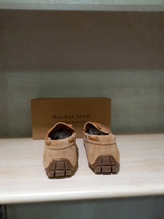 Mocassini uomo scamosciati camel taglia 42