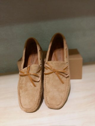 Mocassini uomo scamosciati camel taglia 42