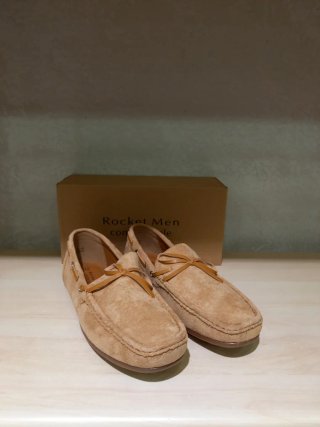 Mocassini uomo scamosciati camel taglia 42