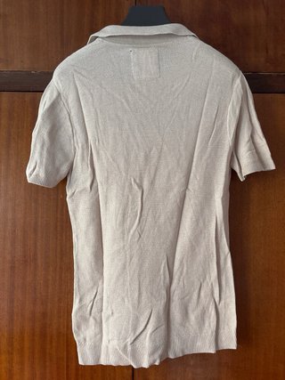 Polo Hollister Beige Manga Corta Talla S