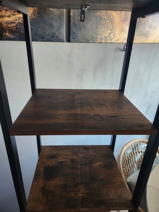 Estantería madera y metal