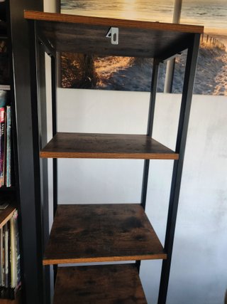 Estantería madera y metal