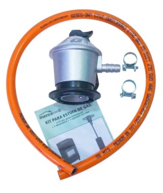 Kit regulador gas GLP 0,7m manguera