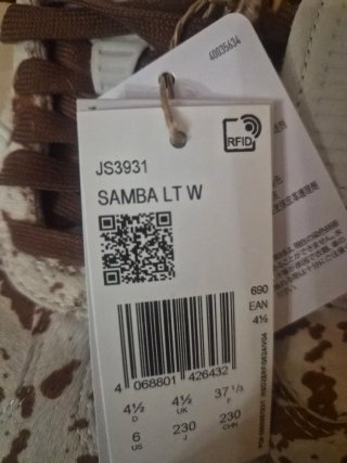 Adidas Samba LT 37 1/3 - Estampado Vaca