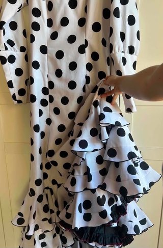 Vestido Flamenco Lunares Volantes
