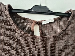 Vestido marrón chocolate T.única
