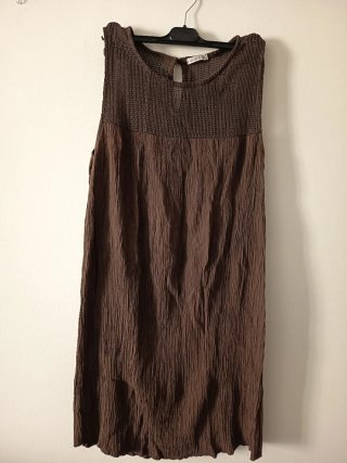 Vestido marrón chocolate T.única