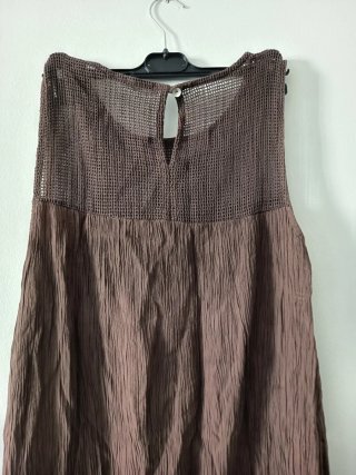 Vestido marrón chocolate T.única