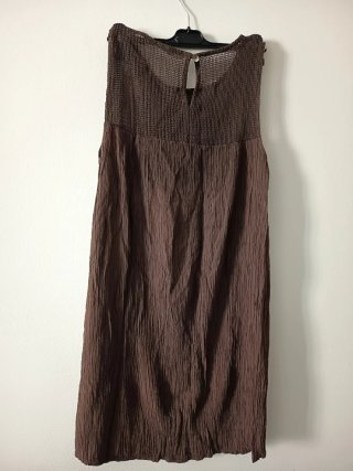Vestido marrón chocolate T.única