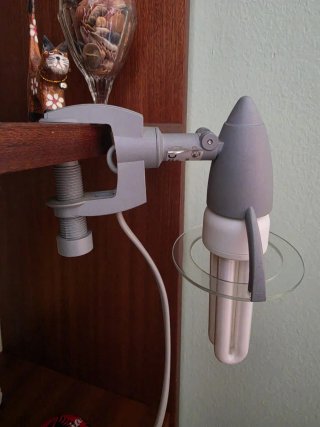 Lámpara con pinza