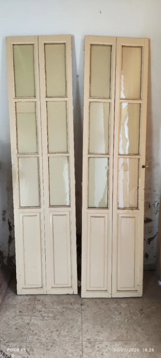Puertas de librillo con cristal
