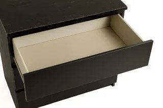 Cómoda IKEA MALM 3 cajones Negro Marrón