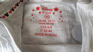 Camiseta Disney Mickey y Minnie Corazón Gris L M