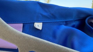 Blusa satinada azul Calvin Klein