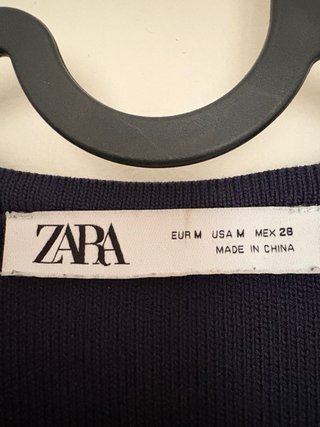 Chaleco Zara azul formal
