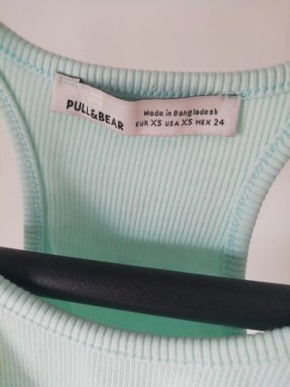 Camiseta Top elástica Pull&Bear Talla XS