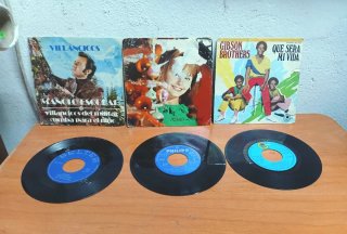 Lote de 12 discos de vinilos singles