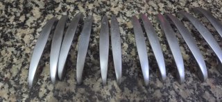 Tiradores de cocina plateados
