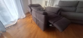 Sillón relax eléctrico tela