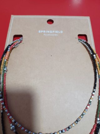 Collar Springfield Cuentas Tassels Multicolor