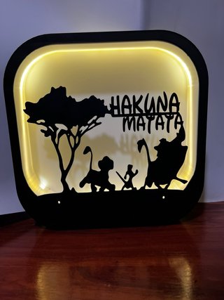 Lámpara diseño Hakuna Matata