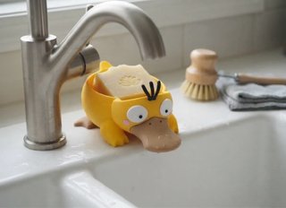 Jabonería Psyduck de plástico