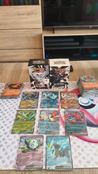 Lote Pokemon Fulgor Negro y Llama Blanca