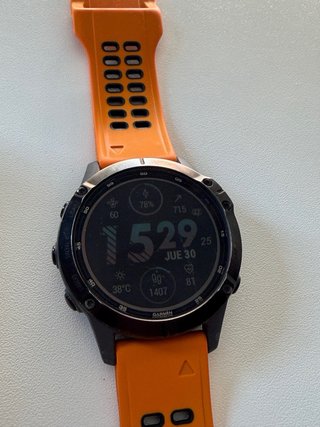 Garmin Fenix 6 Pro Solar Arancione/Argento