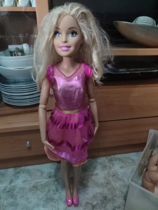 Muñeca Barbie vestido rosa