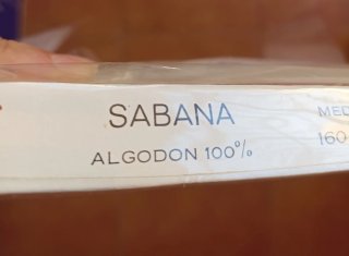 Sábana encimera algodón 100% 160x270